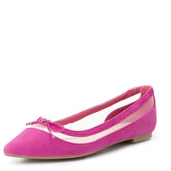 New Charlotte Russe x Bamboo Mesh Pointed Toe Flats - 5.5 - Picture 1 of 4
